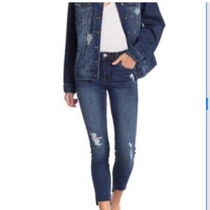 Ripped denim jeans